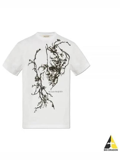 Short Sleeve T Shirt 797820QZAM60900 White Black - ALEXANDER MCQUEEN - BALAAN 2