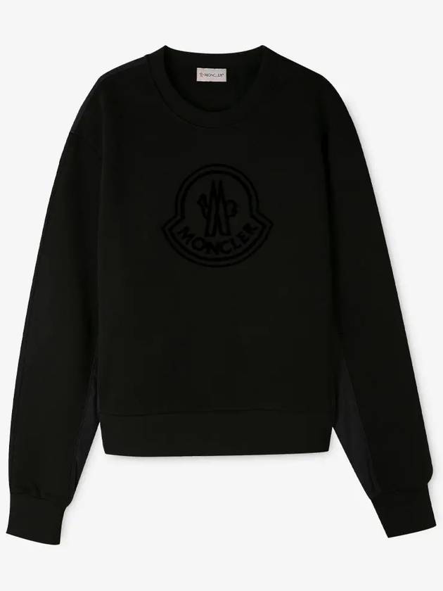 Women's Logo Black Sweatshirt 8G00028 809KX 999 - MONCLER - BALAAN 2