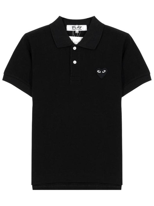 Collar short sleeve t shirt black AZ T065 051 1 3 - COMME DES GARCONS - BALAAN 1