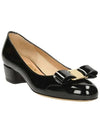 Vara Bow Patent Pumps Black - SALVATORE FERRAGAMO - BALAAN 2