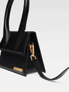 Le Chiquito Moyen Medium Leather Tote Bag Black - JACQUEMUS - BALAAN 5