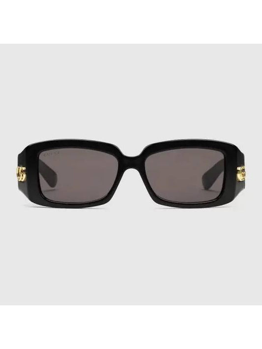 special fit rectangular sunglasses black injection 755259J16911012 - GUCCI - BALAAN 1