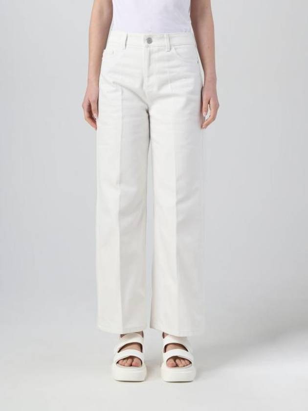 Mom Wide Jeans White - EMPORIO ARMANI - BALAAN 1