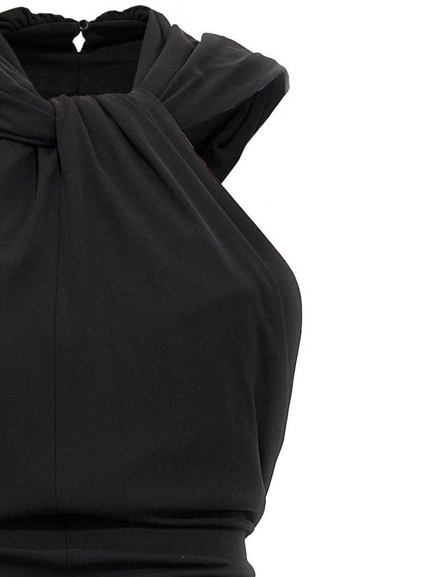 Saint Laurent Long Hooded Dress - SAINT LAURENT - BALAAN 3