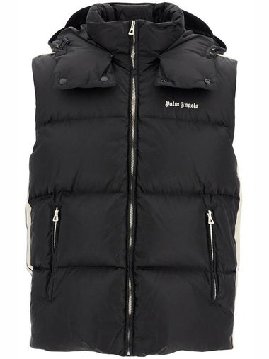 sleeveless down jacket with contrasting - PALM ANGELS - BALAAN 1