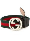 Interlocking G Buckle Web Belt Green - GUCCI - BALAAN 2