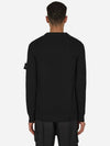 Full Rib Wool Knit Top Black - STONE ISLAND - BALAAN 4