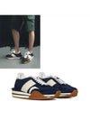 Logo James Panel Low Top Sneakers Navy - TOM FORD - BALAAN 2