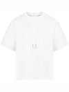 Double Layer Cotton Check Short Sleeve T-Shirt White - BOTTEGA VENETA - BALAAN 2