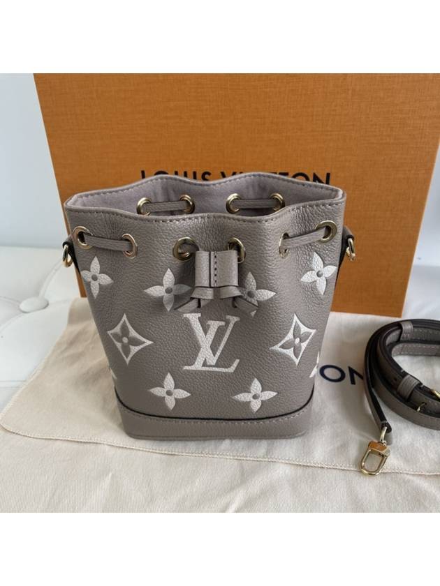 Women's Nano Noe Monogram Bucket Bag Grey - LOUIS VUITTON - BALAAN 5