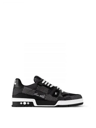 LV Trainer Low Top Sneakers Black - LOUIS VUITTON - BALAAN 1