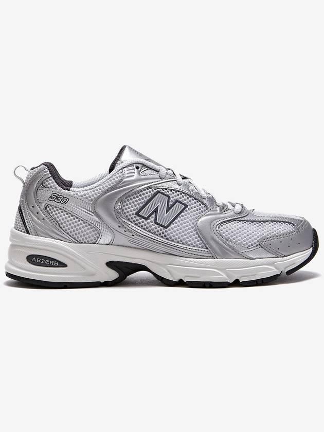 530 Metallic Low Top Sneakers Grey Matter - NEW BALANCE - BALAAN 5