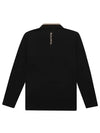 Variant Yokoeri Half Zip Up T-Shirt 9103GXSPBLACK - BLACK&WHITE - BALAAN 2