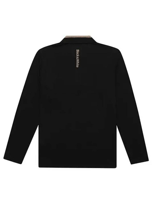 Variant Yokoeri Half Zip Up T-Shirt 9103GXSPBLACK - BLACK&WHITE - BALAAN 2