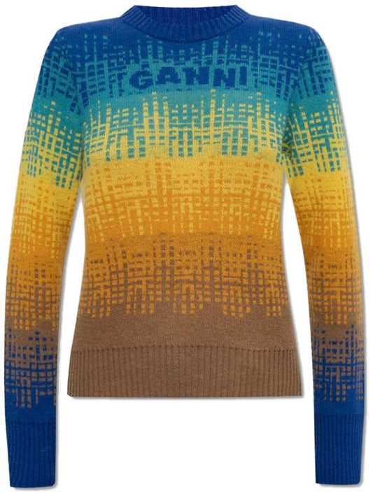 pullover knit top - GANNI - BALAAN.