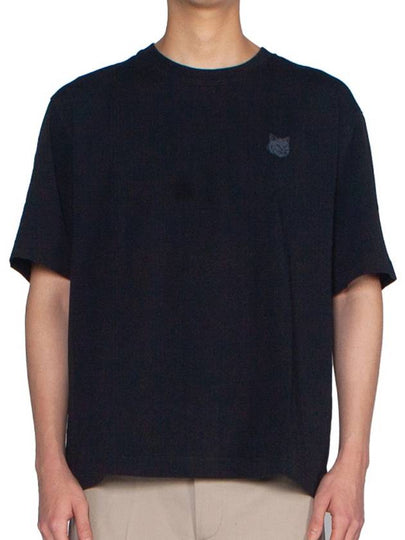 Bold Fox Head Patch Oversized Short Sleeve T-Shirt Black - MAISON KITSUNE - BALAAN 2