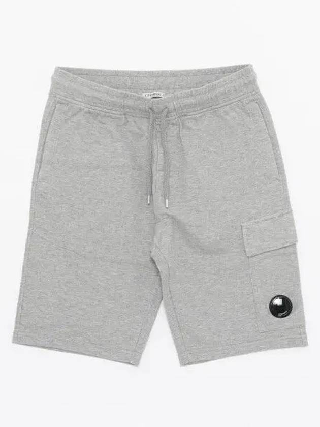 Light Fleece Utility Shorts Grey - CP COMPANY - BALAAN 2