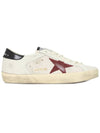 Superstar Distressed Suede-Trimmed Leather And Mesh Sneakers Off White - GOLDEN GOOSE - BALAAN 6