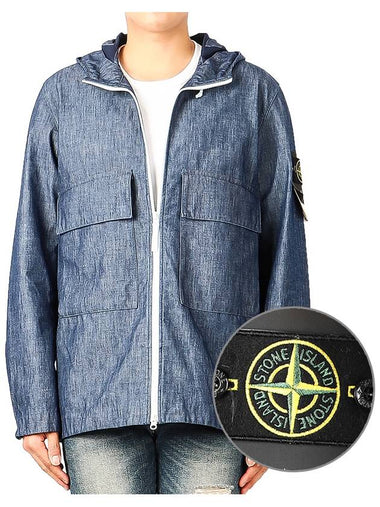 Men's Mac Chambray Jacket (741543747 WASH) - STONE ISLAND - BALAAN 1