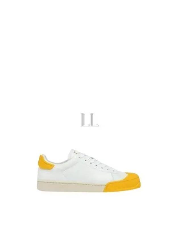 Dada Bumper Low Top Sneakers White Yellow - MARNI - BALAAN 2