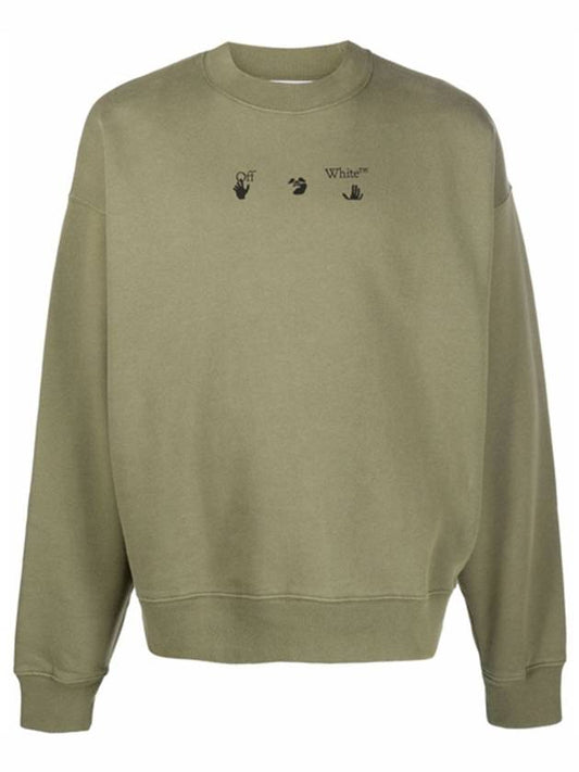 Negative Mark Sweatshirt Green - OFF WHITE - BALAAN 2