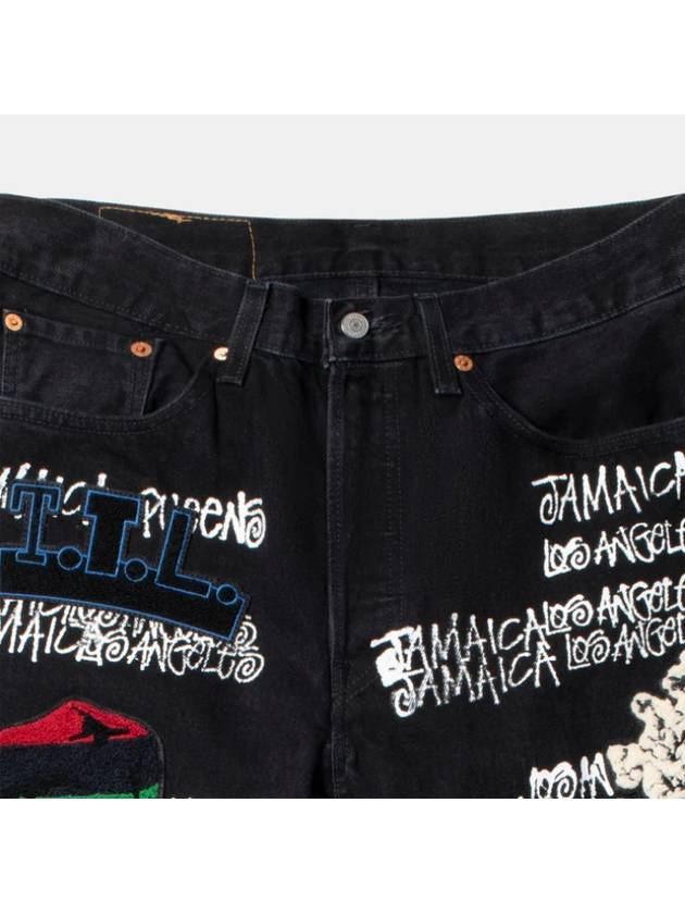 501 Denim Jeans Black - STUSSY - BALAAN 4