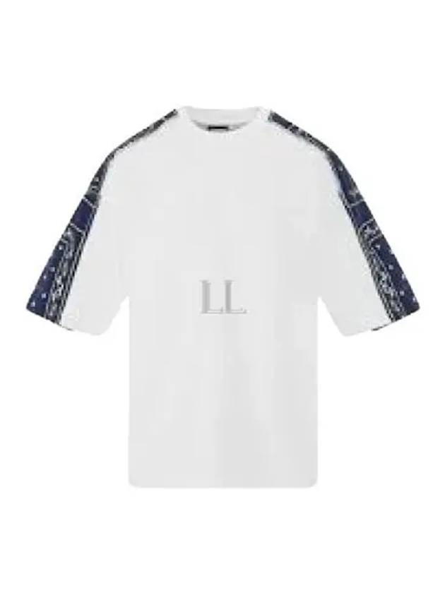 Le Bandana Printed Cotton Short Sleeve T-Shirt White Navy - JACQUEMUS - BALAAN 2