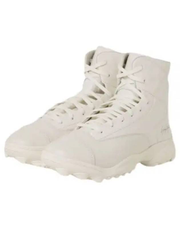 GSG9 Leather High Top Sneakers White - Y-3 - BALAAN 2