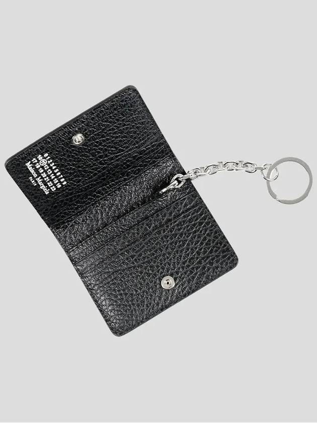 4 Stitch Keyring Card Wallet Black - MAISON MARGIELA - BALAAN 3