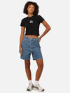 AU Australia 8BALL CORP Slim Fit Crop T Shirt ST1M0278 Black WOMENS AU12 - STUSSY - BALAAN 8