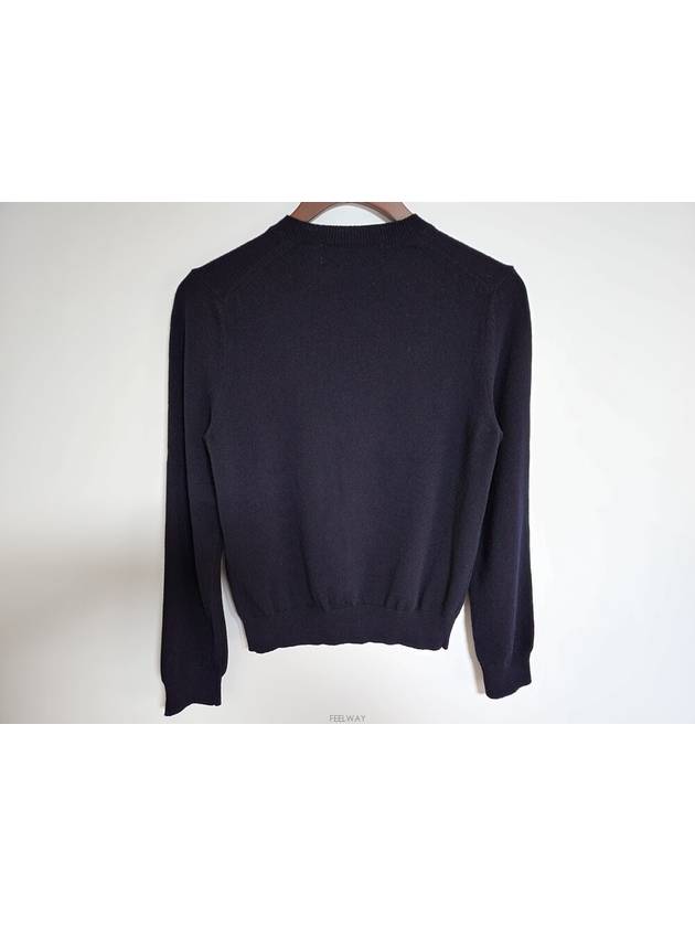 M Navy Double Wappen Women s Cardigan AZ N057 - COMME DES GARCONS - BALAAN 7