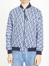 FF Motif Reversible Nylon Bomber Jacket Blue - FENDI - BALAAN 2