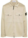 Compass Badge Zipped Jacket Ivory - STONE ISLAND - BALAAN 2