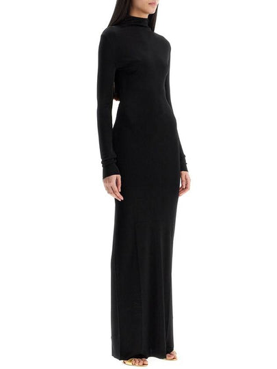 maxi dress with high neck slim black - KATE - BALAAN 2