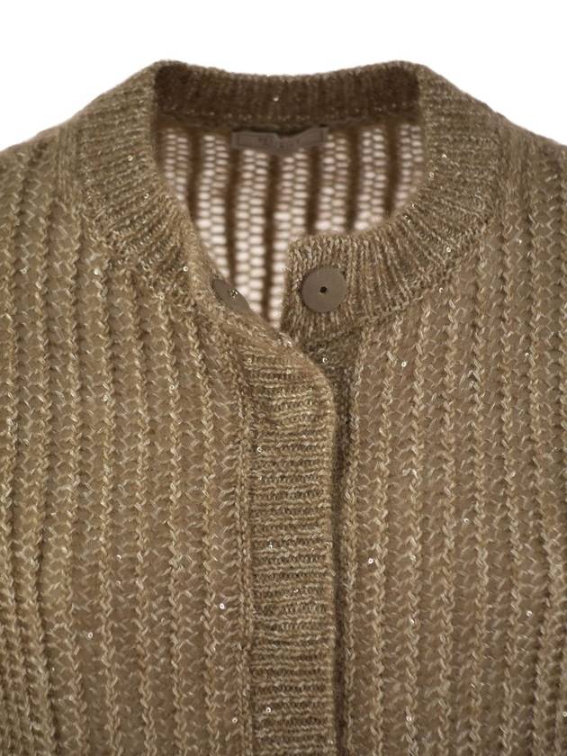 Tricot cardigan with micro-sequins - PESERICO - BALAAN 4