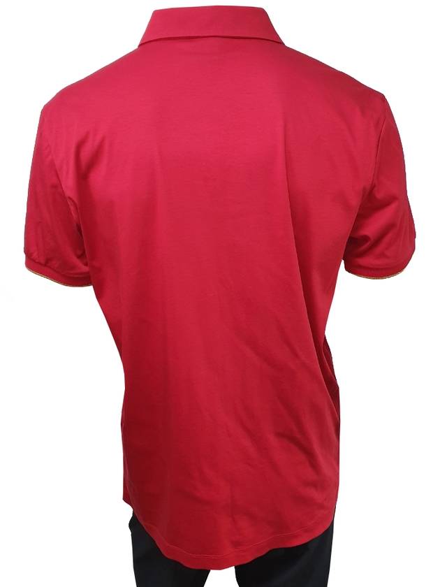 Men's L Size Red Short Sleeve Golf Shirt - HUGO BOSS - BALAAN 8