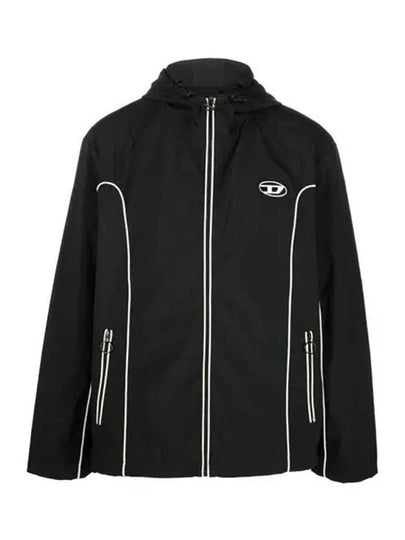 J Hives Contrast Piping Windbreaker Black - DIESEL - BALAAN 2