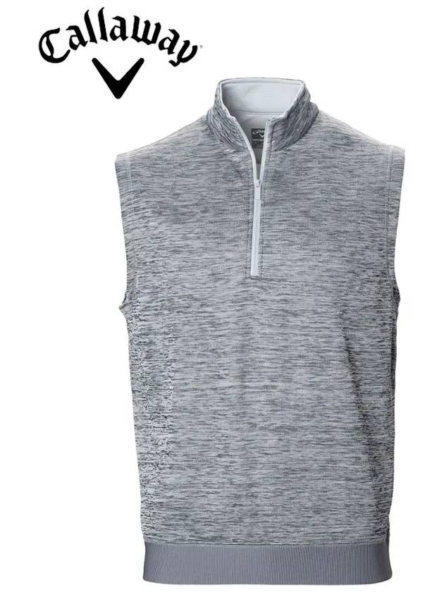 Gray Mens Dual Action quarter Zip Vest - CALLAWAY GOLF - BALAAN 1