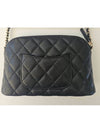 24A Half Moon Classic Caviar Chain Wallet Black Medium AP4016 - CHANEL - BALAAN 2