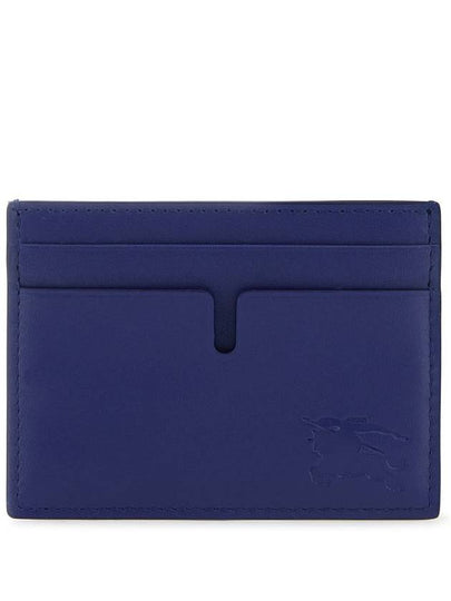 EKD Leather Card Wallet Blue - BURBERRY - BALAAN 2