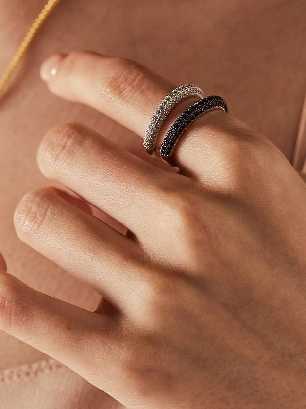 Cubic Line Layered Ring Set - SOSOO - BALAAN 1