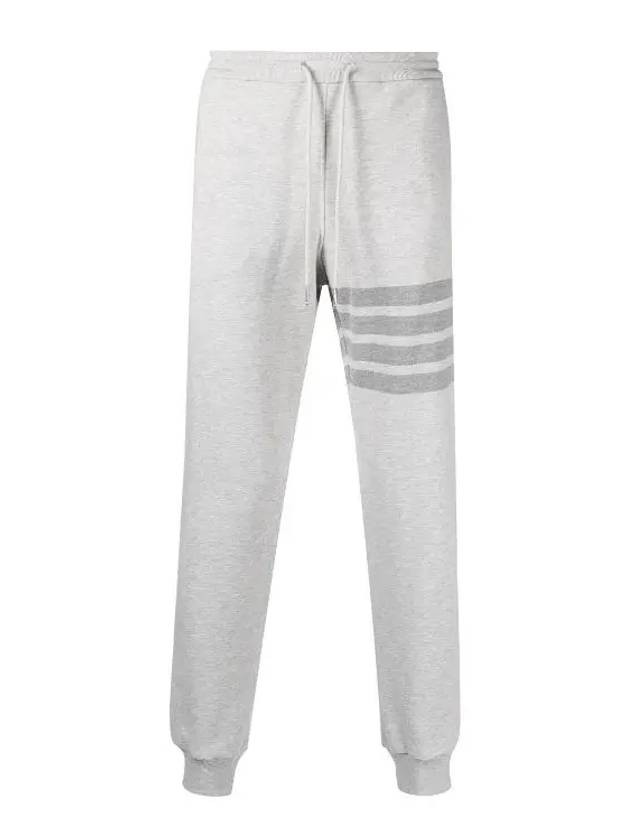 Men's Diagonal Training Cotton Track Pants Grey - THOM BROWNE - BALAAN 2