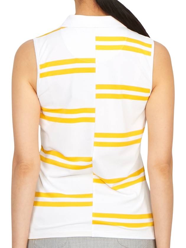 Offset Stripe Tech Pique Sleeveless Snow - G/FORE - BALAAN 5