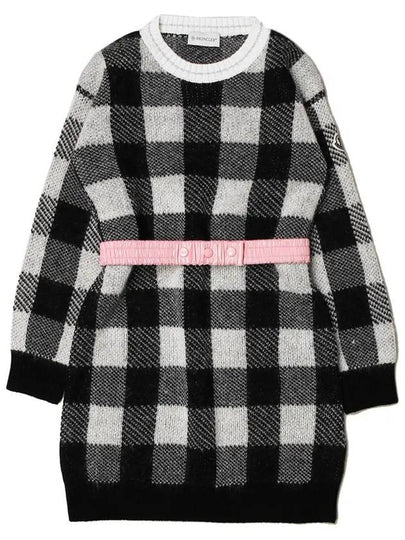 21FW Women's Belted Check Dress 9I703 10 A9472 999 - MONCLER - BALAAN 2