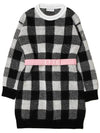 21FW Women's Belted Check Dress 9I703 10 A9472 999 - MONCLER - BALAAN 1