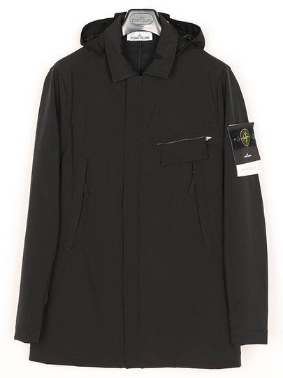 Light Soft Shell Long Zip-up Jacket Black - STONE ISLAND - BALAAN 2