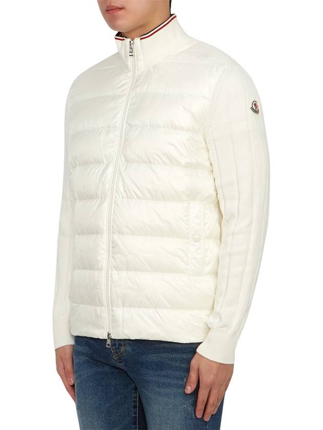 Cotton Cardigan Padding White - MONCLER - BALAAN 4