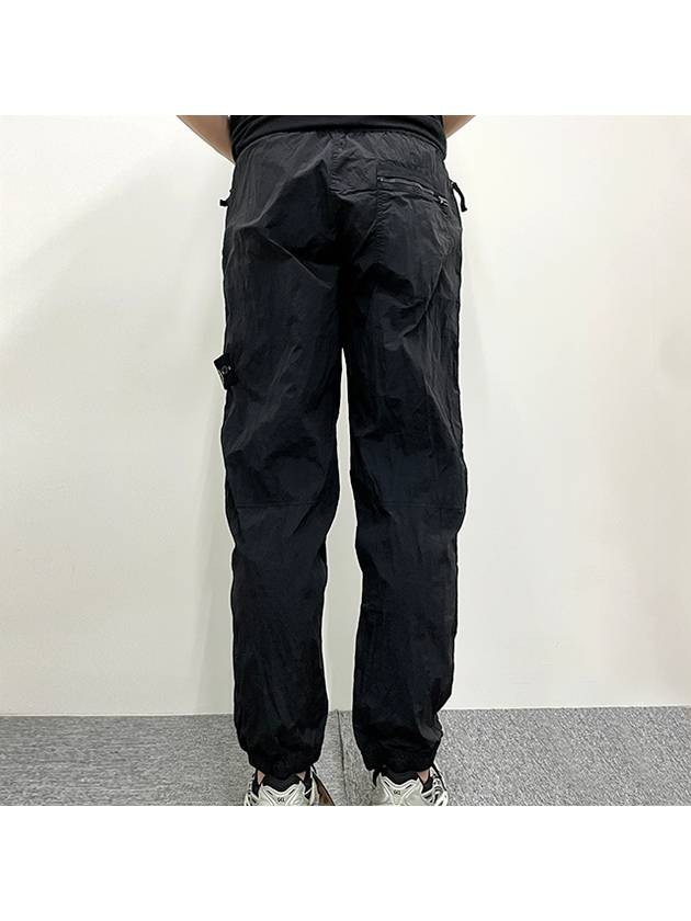 Econyl Regenerated Nylon Baggy Pants Black - STONE ISLAND - BALAAN 6