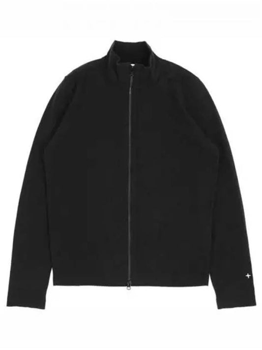 Stellina Knit Zip-Up Cardigan Black - STONE ISLAND - BALAAN 2