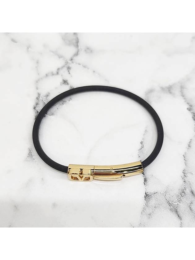 24SS V logo signature bracelet bracelet black 4Y2J0R51 ZBL 0NO - VALENTINO - BALAAN 5